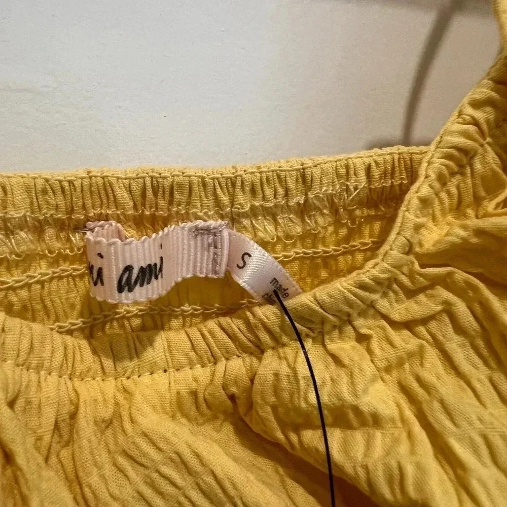 Francesca's Miami Collection Yellow Crepe Sundress NWT - Picture 6 of 12